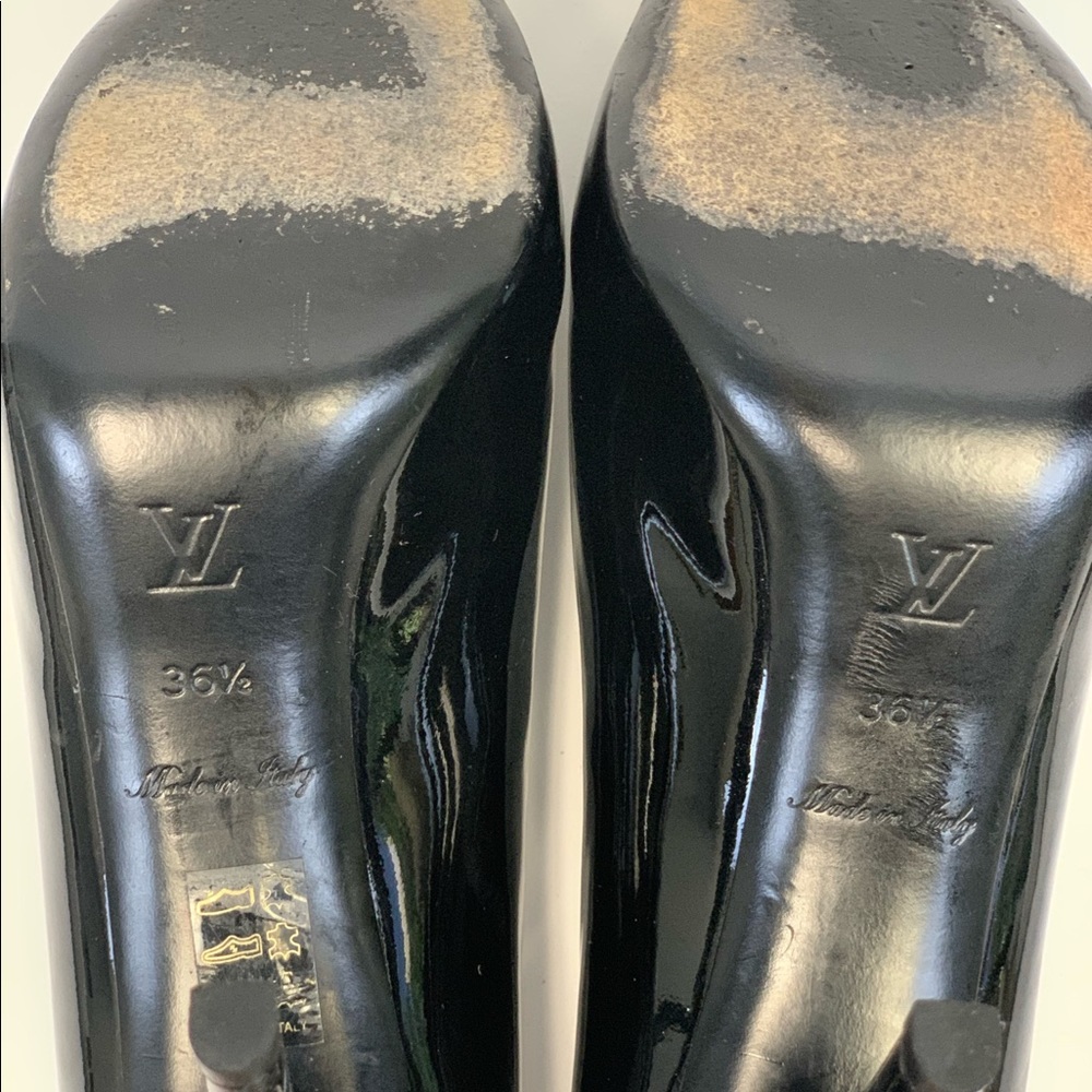 Louis Vuitton patent leather peep-toe pumps, 36.5 - Picture 4 of 4